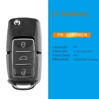 Xhorse XKB506EN Car Remote Smart Key Fob 3 Buttons for VW B5 Type for VVDI Key Tool 5Pcs/Lot