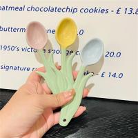 1pc Ins-style Tulip Ceramic Spoon Creative Multifunctional Coffee Spoon Dessert Spoon Ice Cream Spoon Drinking Spoon Tableware Serving Utensils