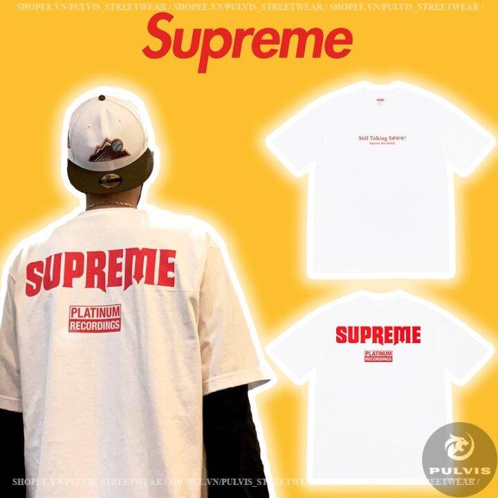 ⚡️[Hight Quality] - Áo Tee Supreme Still Talking Tee White Chất Cotton Full  Tag Túi, Áo Thun Supreme | Lazada.Vn