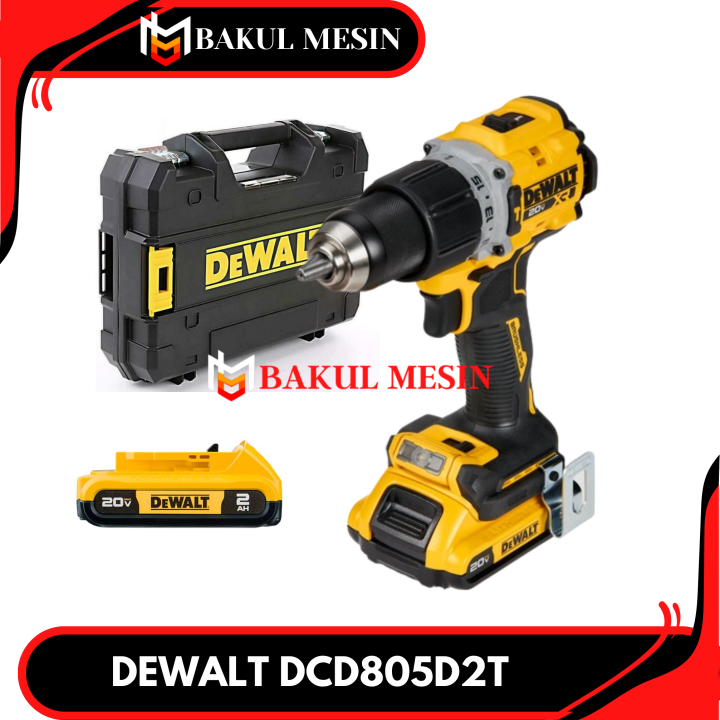 Brushless Impact Drill Mm Mesin Bor Baterai Dcd D T Dewalt Dcd