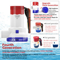 Bilge Pump The Fourth Generation GPH DC 12V 24V Water Larger Flow Rate Outlet Submersible For Yacht Boat