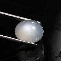 4.85 ct มูนสโตน (Moon Stone) 1 ชิ้น สีขาวเหลือบขาว