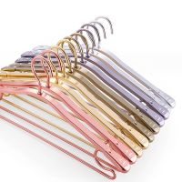 5pcs Thicken Aluminium Alloy Drying Rack Durable Anti-slip Clothes Rack Adult Child Coat Wardrobe Space Saver Storage Hangers