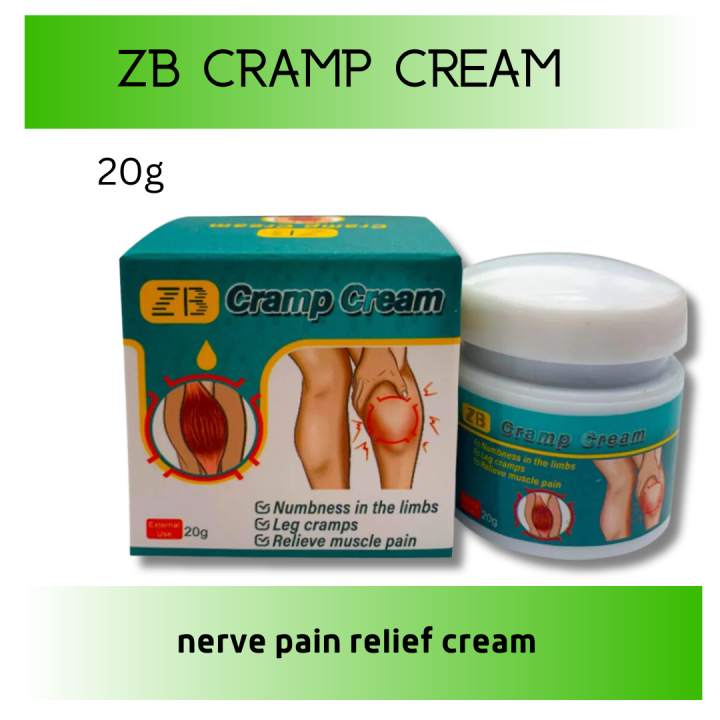 Original ZB Leg Cramps Cream Relief Calf Muscle Spasms Pain Medical