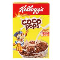 [Best Promotion] Kelloggs Coco Pops Whole Grain Cereal Coated Cocoa Puffed Rice 220 g. ? เคลล็อกส์ โกโก้ ป๊อบส์ อาหารเช้าซีเรียลธัญพืช ข้าวพองเคลือบโกโก้ 220 ก.