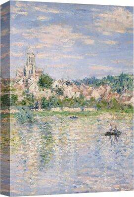 ผ้าใบศิลปะพิมพ์บนผนังนอร์แมนฟาร์มผ่านต้นไม้ Claude Monet ภาพประกอบคลาสสิกศิลปะการตกแต่งสีน้ำสีพาสเทลหลากสีสำหรับห้องนั่งเล่นเซนสำนักงานห้องนอน X