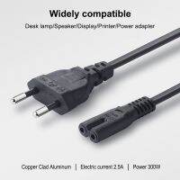【YF】 A01 Two-core Power Cable 1.5m EU Two Plug Cords for Computer TV Camera Lamp Printer power cable