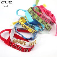 12PCS,  jewellery handmade boho decor miyuki bracelets pulsera ajustable ankle braclets for women letter ribbon bracelet