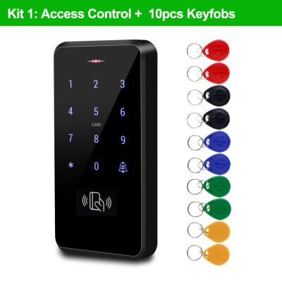 Door Access Control System Kit IP68 Waterproof Outdoor RFID Access Control Keypad + Power Supply + Electric Magnetic Strike Lock