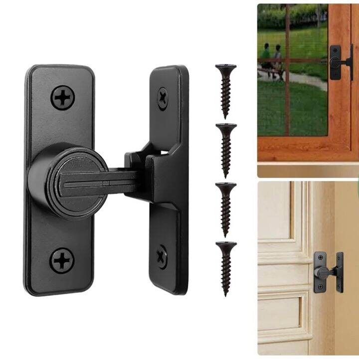 1Pcs Door Lock Free Punch Door Lock Luminous Hasp Door Latch Bolt Barn