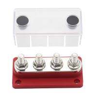 300a บัสบาร์กระแสสูงพร้อมฝาครอบ4-Way 38 Studs Power Distribution Block Max 48V Busbar Diy Kit Electric Terminal Block