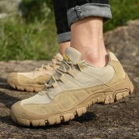 Outdoor Men Hiking Shoes Waterproof Breathable Tactical Combat Army Boots Desert Training Sneakers Anti-Slip Trekking Shoes mn