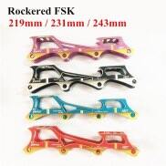 Con Lăn Trượt Băng Rockered 243Mm Khung Trượt Băng Nội Tuyến F1 Slalom