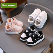 Haoerwu Giày thể thao trẻ em bé trai và bé gái đệm giày phiên bản Hàn Quốc