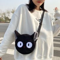 【hot】◄  Anime kiki serviço de entrega cosplay preto jiji dos desenhos animados pelúcia sacos ombro para as mulheres mini gato mensageiro bolsa