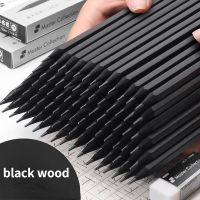 ■✠ 3pcs drawing pencil black wood pencil HB primary school students dedicated writing lead-free exam 2B pencil with eraser