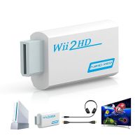 【DT】Full HD 1080P Wii for HDMI-compatible Converter Adapter Wii2-compatible Converter 3.5mm Audio for PC HDTV Monitor Display  hot