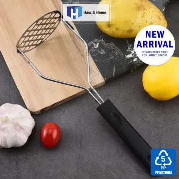 Potato Masher Fruit And Vegetable Crusher With Silicone Handle Stainless  Steel Kitchen Utensil