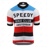 Speedy Bike Club Cycling Jersey Men Short Sleeve Road Racing Bicycle Team Clothing Bike Shirts Tops Quick Dry Riding Jersey