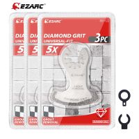 EZARC 3/6/9PCS Diamond Oscillating Tool Blade Oscillating Multi Tool Diamond Saw Blades for Grout Removal Flush Cut Compatible