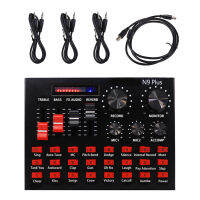 External Sound Card Audio Interface N9 Sound Card PC Game Live USB Tone Mixer Streaming Condenser Studio Recording