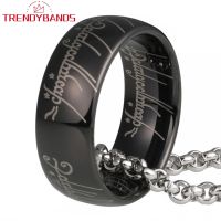 [HOT HUIQKKJKUIO 556] 8Mm Laser Black Tungsten Carbide Rings For Men Women Domed Polished Shiny Comfort Fit