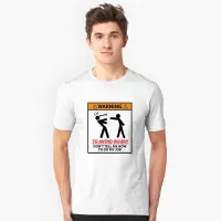 Warning To Avoid Injury Mens Funny Builder Mechanic Engineer T Shirt Dad Gift Personality Men Tshirt