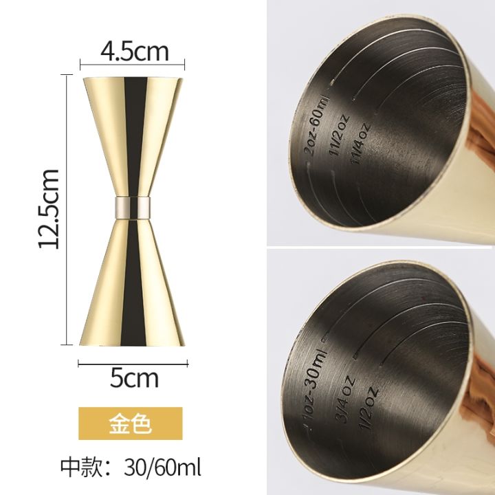 high-end-original-stainless-steel-304-wine-measurer-japanese-gold-ring-double-headed-measuring-cup-ounce-glass-cocktail-bar-mixing-tools-fast-delivery