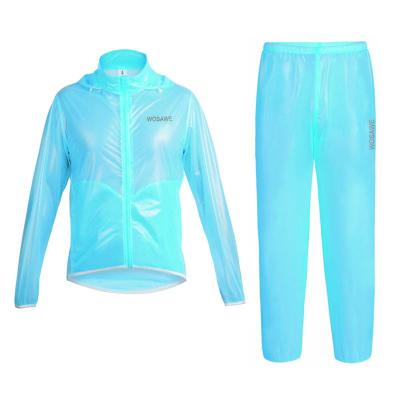 WOSAWE Rainproof TPU Ultralight Waterproof Bicycle Cycling Rain coats Jackets Fishing Hiking Ourdoor Raincoat Rainpant Suit