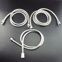 【CW】Flexible water Shower Hose Tube 1.2m1.52m for home Bathroom Shower Water Hose Extension Plumbing Pulling Stainless Steel