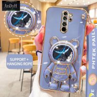 AnDyH Casing For Xiaomi Redmi Note 8 Pro Phone Case Cute 3D Starry Sky Astronaut Desk Holder with lanyard