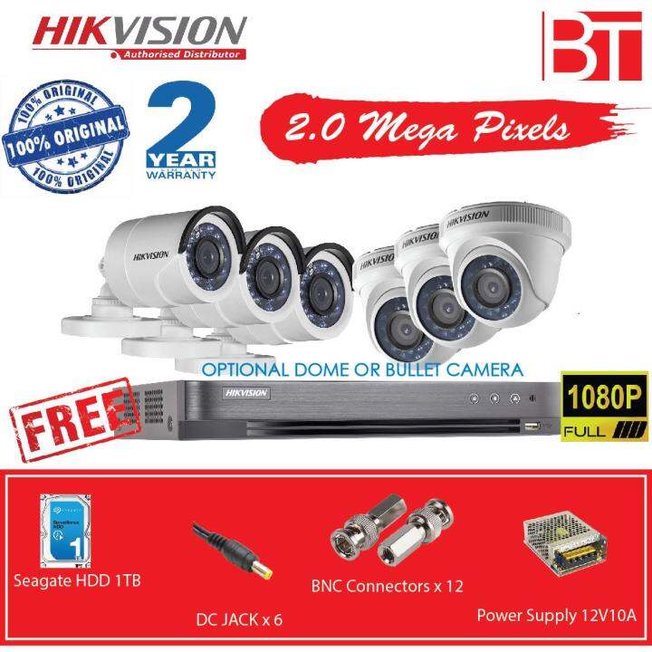 Hikvision Tvi Cctv Hd P Ch Packages Lazada