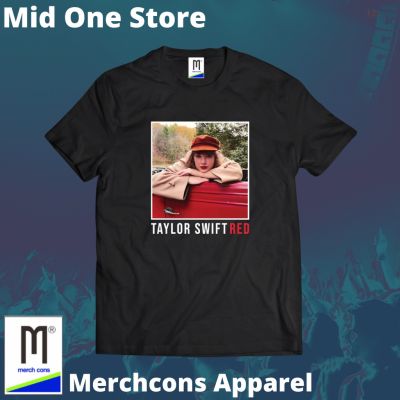 เสื้อยืด oversize T-shirt Mod2221/kaos BAND TAYLOR SWIFT RED TAG MERCHCONS SIZE Outside/KAOS Music DISTRO S-5XLsize: S-S-5XL hhh