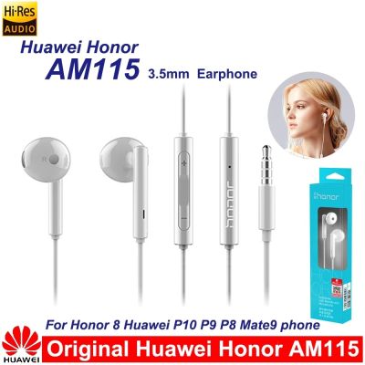 For Huawei Honor AM115 Headset With 3.5mm in Ear Earbuds Earphone Speaker Wired Controlle for Huawei P10 P9 P8 Mate9 Honor8