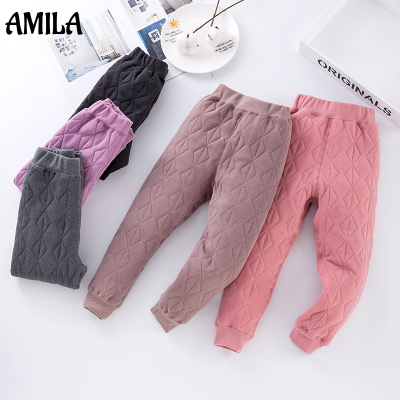 AMILA ถุงเท้า &amp; ถุงน่องสำหรับเด็ก,เลกกิ้งผ้าคอตตอนให้ความอบอุ่นในฤดูหนาวสำหรับเด็ก