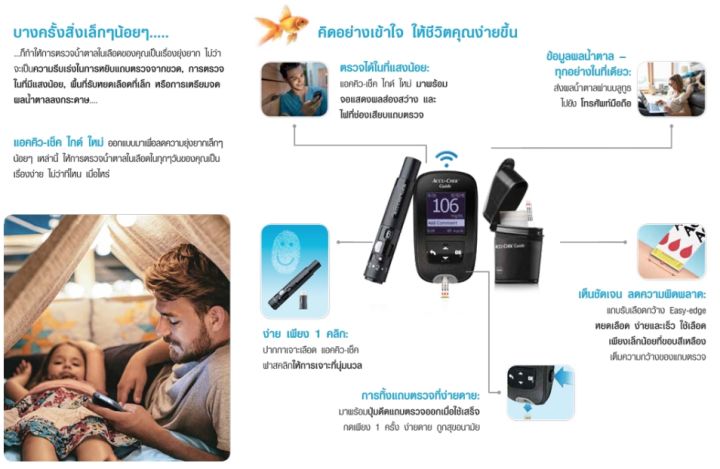 ครบเซ็ต-accu-chek-guide-เครื่องตรวจน้ำตาล-เครื่องวัดเบาหวาน-พร้อมแผ่นตรวจและปากกาเจาะเลือด