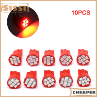 Sissi W5W LED T10 10ชิ้นหลอดไฟทรงลิ่มจอดรถหลอดไฟตัวบ่งชี้แดชบอร์ดอัตโนมัติ DC