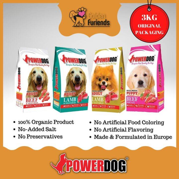 ins Powerdog 3KG (original packaging) Premium Organic dry dog