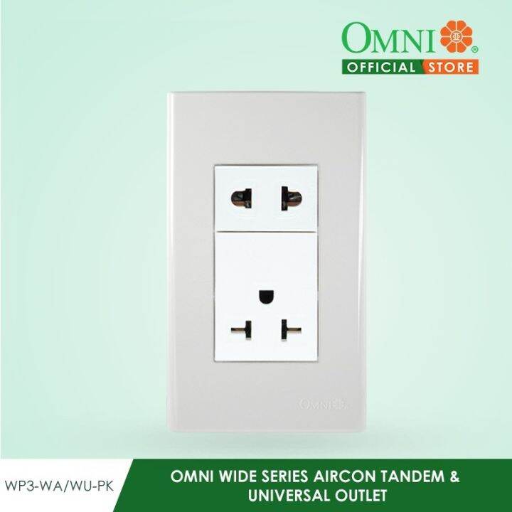 OMNI Wide Series Aircon Tandem and Universal Outlet WP3WA/WUPK Dual