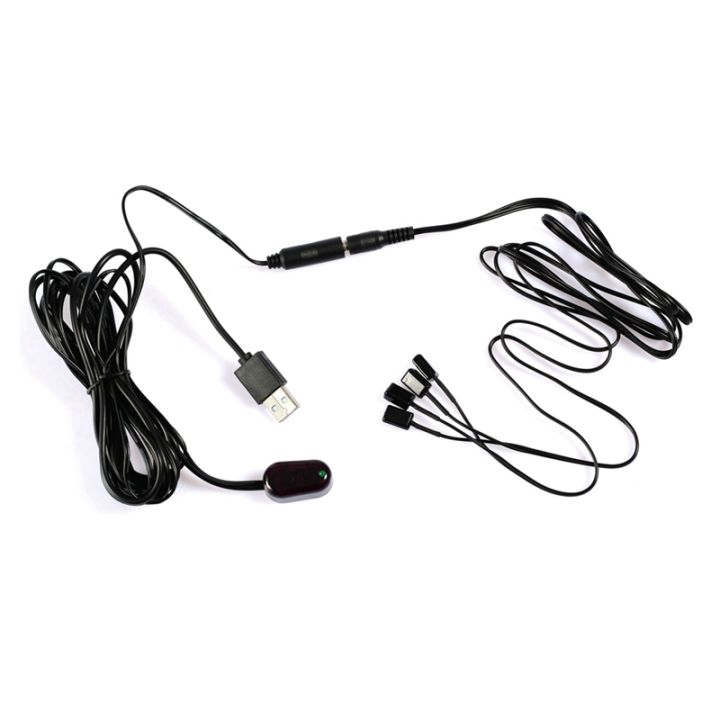 IR Remote Repeater Infrared Extension Cable 1Pc IR Receiver + 4Pc IR
