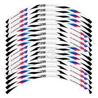 สติกเกอร์ล้อรถจักรยานยนต์ลายทางขอบสะท้อนแสงอุปกรณ์เสริมฮับกันน้ำสำหรับ BMW S1000 S1000RR Rr S1000 Rr