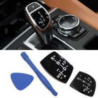 5X รถ Shift Knob แผงปุ่มเกียร์ฝาครอบสัญลักษณ์ M สติกเกอร์ประสิทธิภาพสำหรับ BMW X1 X3 X5 X6 F35 M5 F01 F10 F30 F16 F18