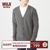 MUJI MUJI Mens Yak Velvet Blended Wool Cardigan