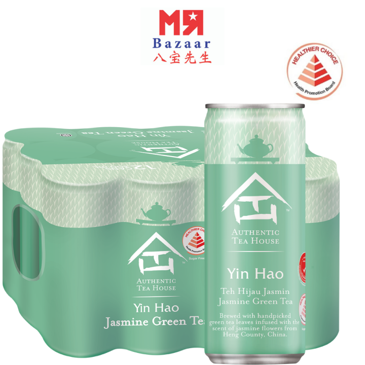 Yin Hao Jasmine Green Tea x 12 Cans (No Sugar) Authentic Tea House by Coca Cola Lazada Singapore