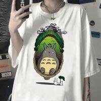 X31 Homemade Shopee Thailand Cross-border Japanese Anime My Neighbor Totoro Print T-shirt College Style Loose Comfortable Womens Top เสื้อเชิ้ตแขนสั้น 9113