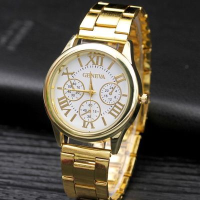 （A Decent035）นาฬิกาผู้หญิง New FashionQuartzSimple WomenWatchesStainless SteelWomen Wristwatches