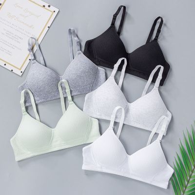 （A So Cute） ชุดชั้นในผ้าฝ้าย WomenCup BraGatheredV Brassiere Push Up ชุดชั้นใน Bralette สำหรับผู้หญิง Seamless ชุดชั้นใน