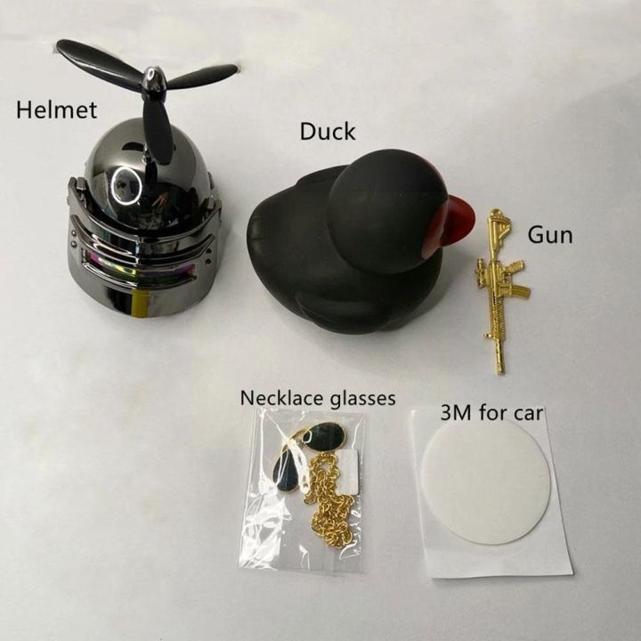 car-gift-broken-wind-helmet-small-black-yellow-duck-accessories-decor-duck-wind-breaking-cycling-car-decoration-wave-breaki-x7j8