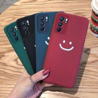 เคสโทรศัพท OPPO A16 Reno6 Z Reno6 Reno5 Pro 5G เคส Matte Ultra Soft Feeling Smiley Phone Case All Inclusive Lens Protection Silicone Back Cover Reno 6 Reno 5 Z Pro 5G