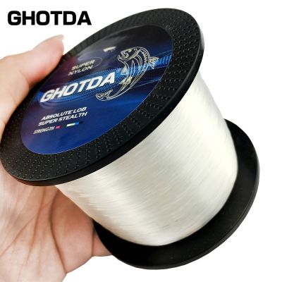 GHOTDA สายแท่งตกปลาทะเลหินโมโนฟิลาเมนต์สายไนลอนตกปลาทนทาน,0.8สำหรับตกปลาคาร์พ8.0ยาว1000เมตร